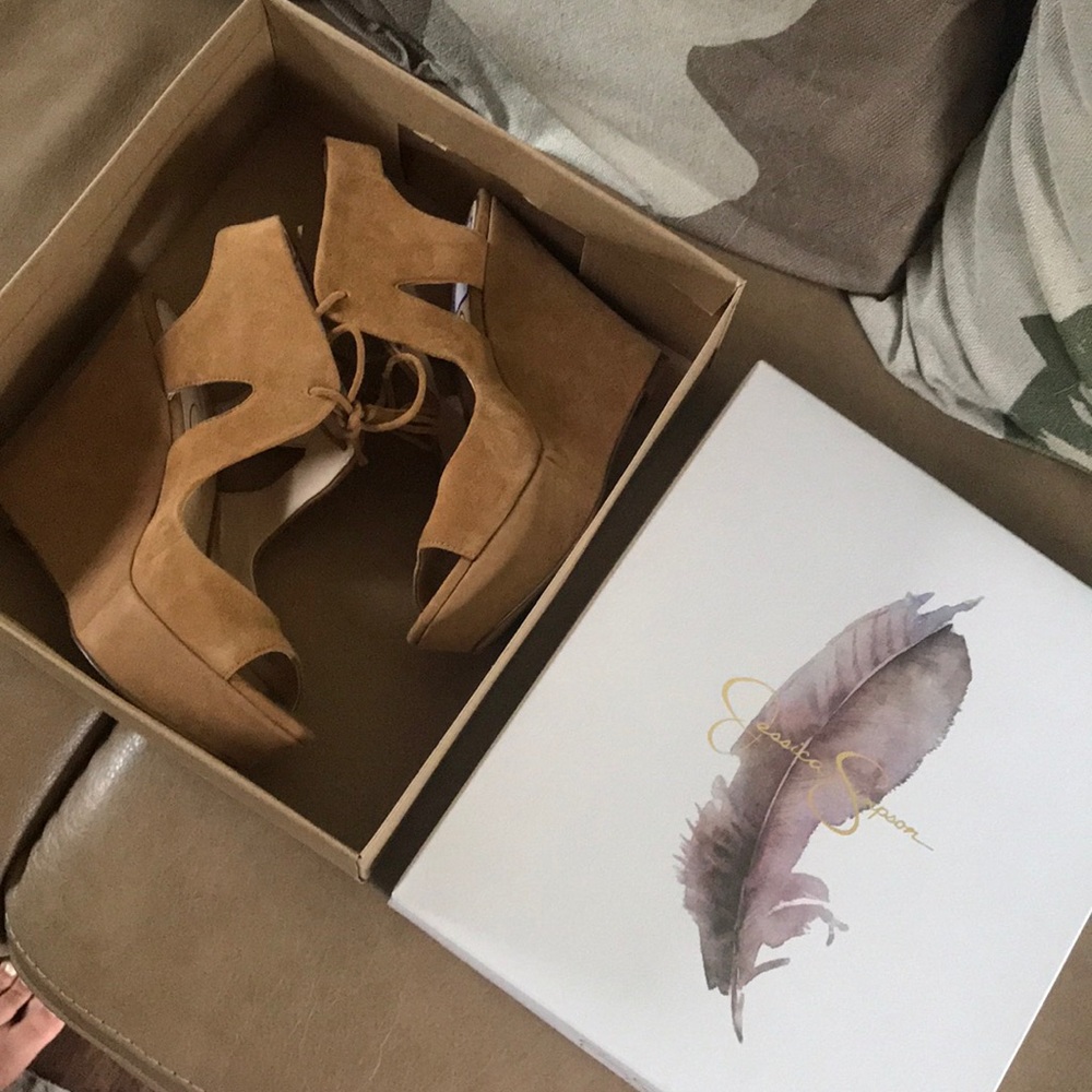 Jessica Simpson Suede Wedges w/ fridge